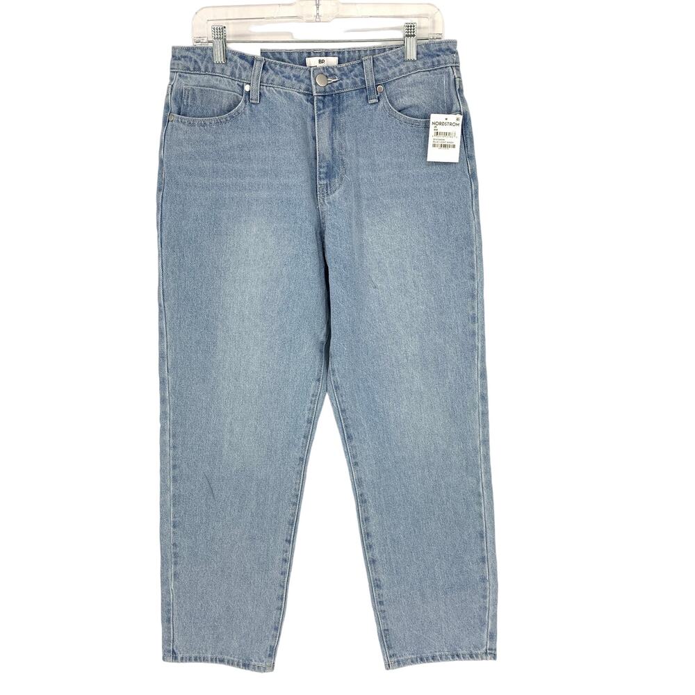 BP Women's Size 29 Blue Denim Jeans Baggy Cropped Light Wash NEW